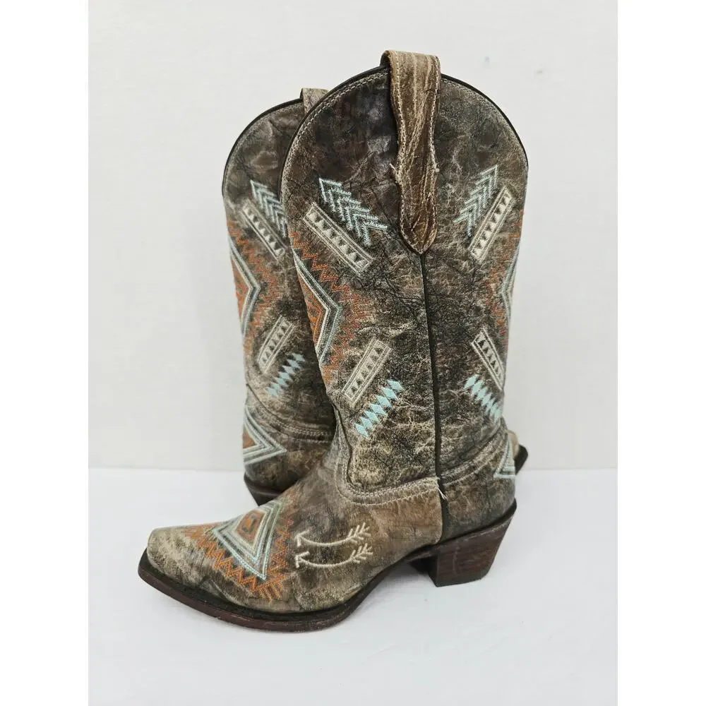 Corral Teens Girls Western Boots Brown 3.5